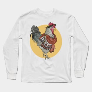 Greek Myth Chickens - Julius (Chicken) Caesar Long Sleeve T-Shirt